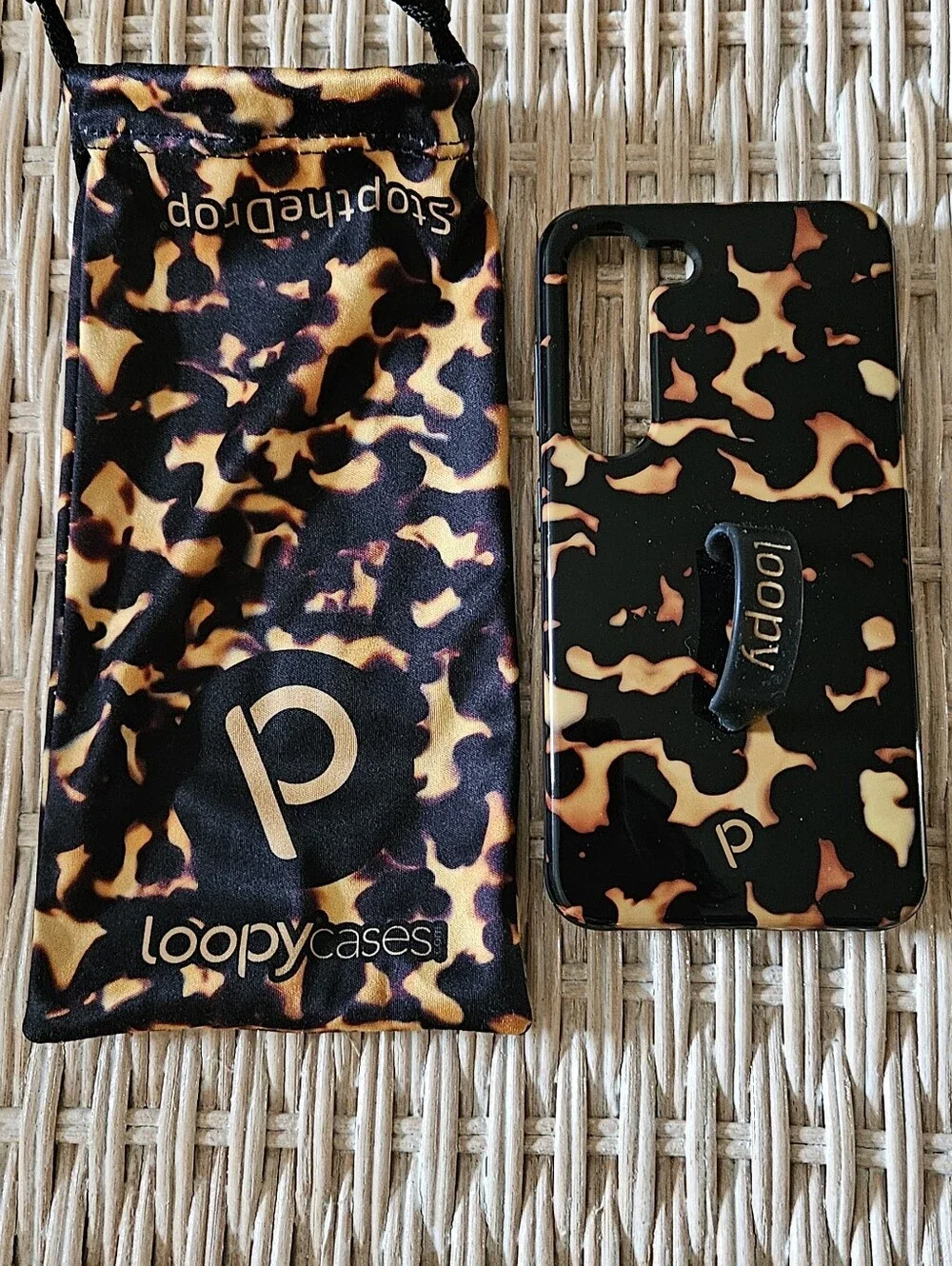 Loopy Case Tortoiseshell Phone Case with Loop Grip - For SAMSUNG S23